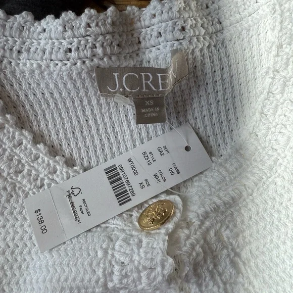 J.crew short sleeve Sweater Lady jacket New without tags - Picture 7 of 9